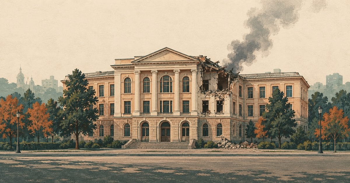 Ảnh minh họa cho bài: Nga tiếp tục tập kích Kyiv sau khi máy bay không người lái đánh trúng Viện Hàn lâm Khoa học quốc gia Ukraine