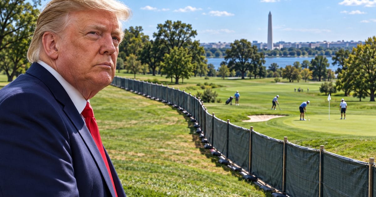 Ảnh minh họa cho bài: Trump định đóng sân golf công cộng ở Washington 15 tháng để xây lại