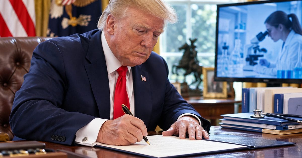 Ảnh minh họa cho bài: Trump ký sắc lệnh lập bộ phận mới về sức khỏe phụ nữ tại NIH