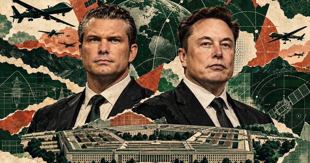 Ảnh minh họa cho bài: Bộ trưởng Quốc phòng Mỹ Pete Hegseth chỉ định tỷ phú Elon Musk đồng lãnh đạo dự án chiến tranh tương lai