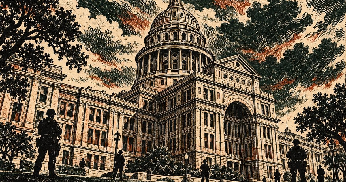 Ảnh minh họa cho bài: Cảnh sát Texas chặn âm mưu tấn công tòa nhà quốc hội tiểu bang, bắt một nghi phạm