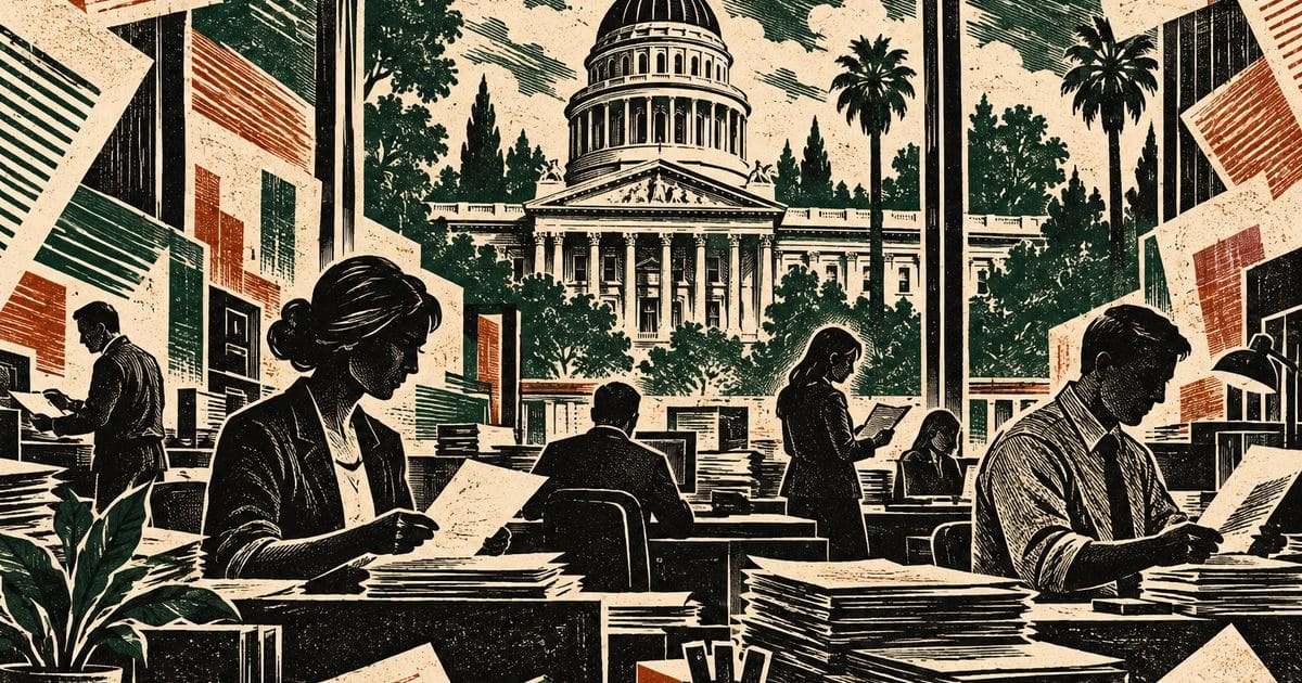 Ảnh minh họa cho bài: Thống đốc California Gavin Newsom ký luật bảo vệ người lao động trước rủi ro AI