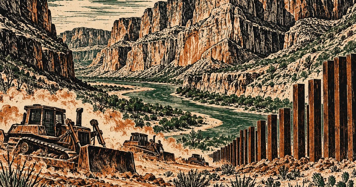 Ảnh minh họa cho bài: Thẩm phán liên bang tạm chặn xây tường biên giới tại khu vực Big Bend ở Texas