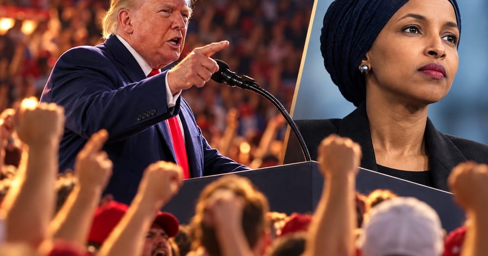Ảnh minh họa cho bài: Trump công kích Dân biểu Ilhan Omar, đám đông hô “trục xuất”