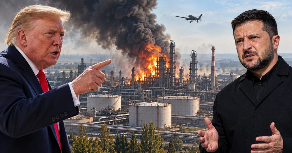 Ảnh minh họa cho bài: Ukraine đánh nhà máy lọc dầu Nga; Trump gọi động thái này là “đáng hổ thẹn”