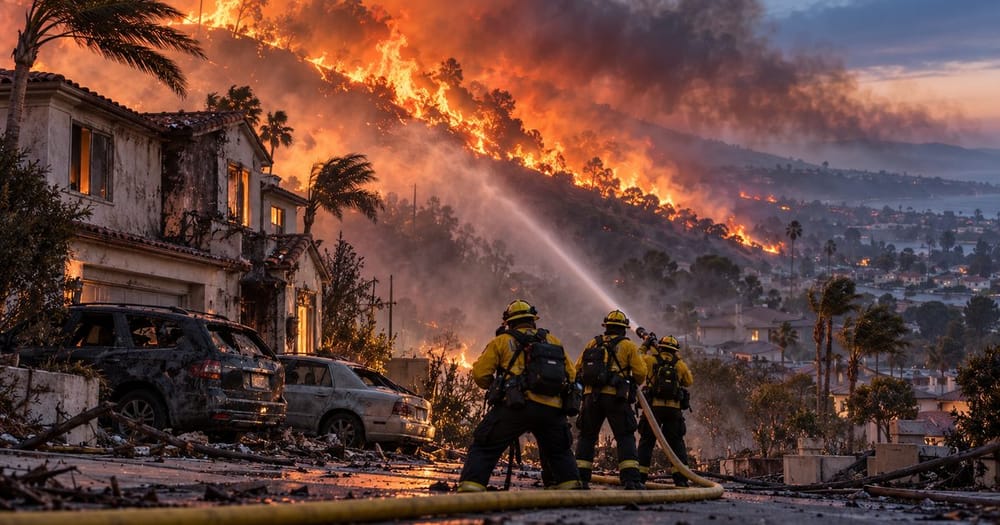 Ảnh minh họa cho bài: Norte Fire khiến ít nhất sáu căn nhà bị phá hủy hoặc hư hại, 16.000 người phải sơ tán