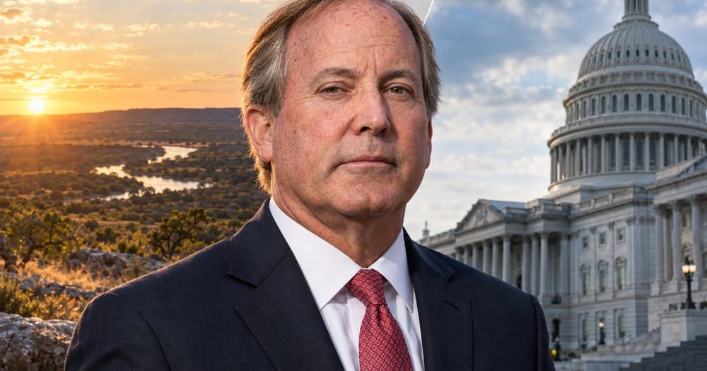 Ảnh minh họa cho bài: Ứng viên Thượng viện Texas Ken Paxton từng chê đối thủ nhận tiền từ Washington, nay nói thông điệp tranh cử của mình “đều từ D.C.”
