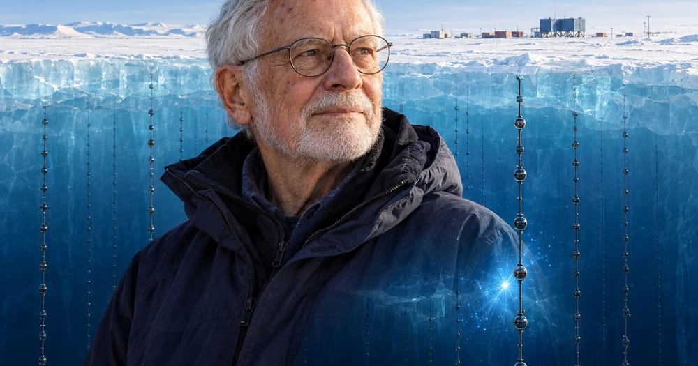 Ảnh minh họa cho bài: Francis Halzen đoạt Nobel Vật lý 2026 nhờ phát hiện neutrino năng lượng cao từ vũ trụ