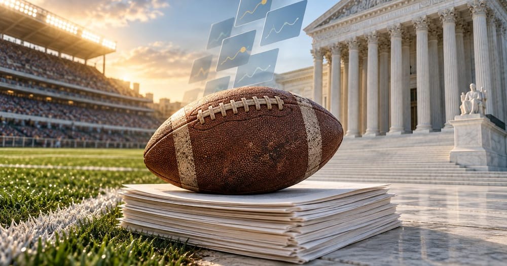 Ảnh minh họa cho bài: NFL và 39 tiểu bang đề nghị Tối cao Pháp viện phân xử quyền quản lý thị trường dự đoán